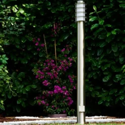 Tunes Lampadaire, Eclairage de chemin Acier inoxydable, 1 lumière