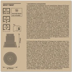 Twist Spot encastrable Luminaires Ledvance LED Noir, Blanc, 1 lumière