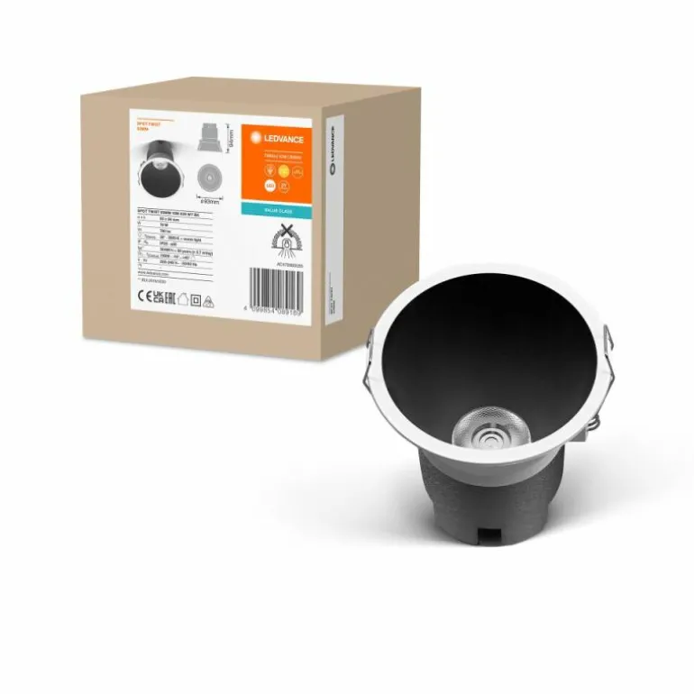 Twist Spot encastrable Luminaires Ledvance LED Noir, Blanc, 1 lumière