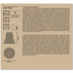 Twist Spot encastrable Luminaires Ledvance LED Argenté, Blanc, 1 lumière