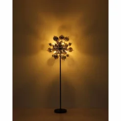 Udo Suspension Luminaires Globo Lighting Noir, 6 lumières