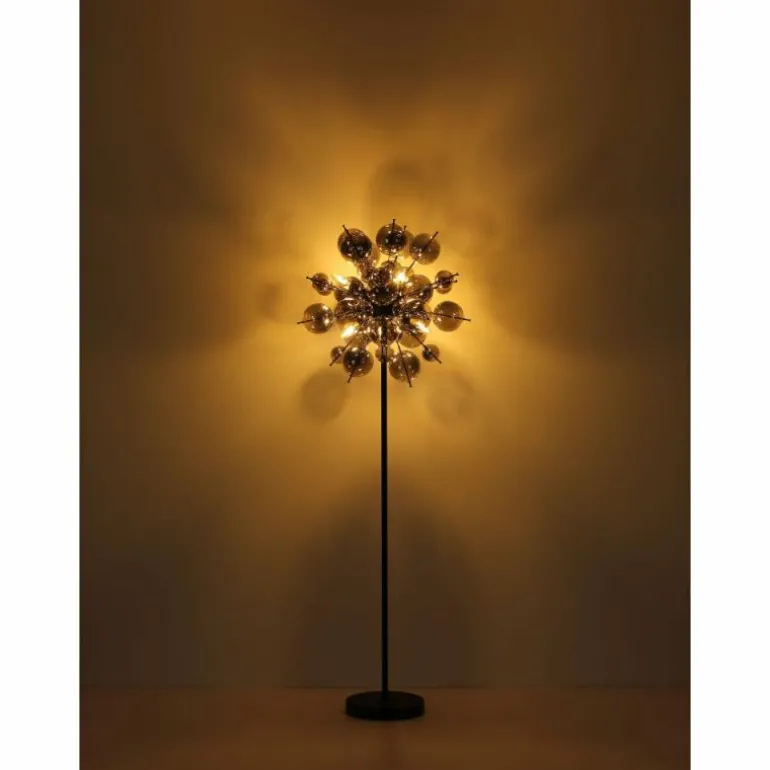 Udo Suspension Luminaires Globo Lighting Noir, 6 lumières