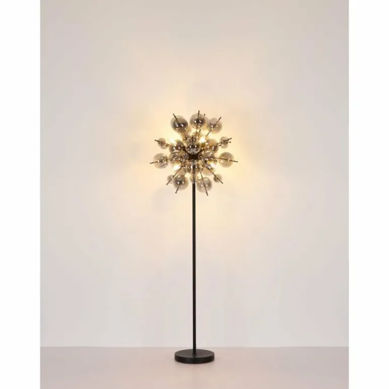 Udo Suspension Luminaires Globo Lighting Noir, 6 lumières