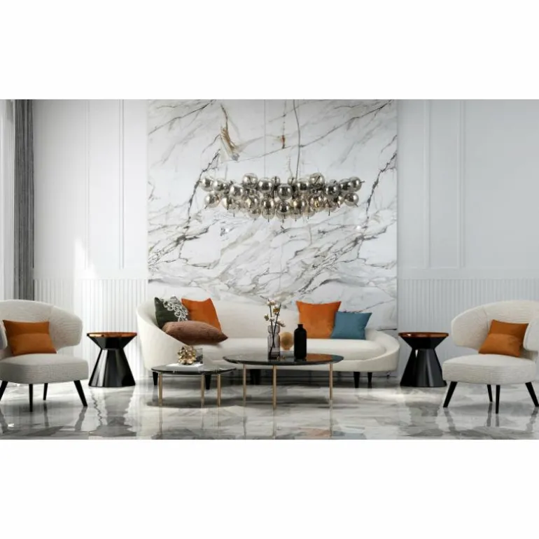 Udo Suspension Luminaires Globo Lighting Noir, 6 lumières