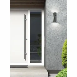 Uhra Luminaire Up & Down, Applique murale Luminaires LCD LED Anthracite, 2 lumières, Détecteur de mouvement