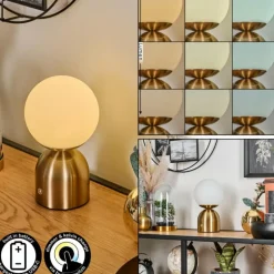 Ulvsbyn Lampe à poser LED Or, 1 lumière