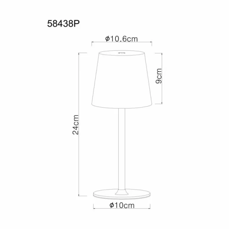 Vannie Lampe à poser Luminaires Globo Lighting LED Rose, 1 lumière