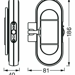veilleuse LEDVANCE LINEAR Blanc, 1 lumière, Détecteur de mouvement