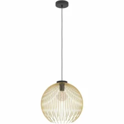 VENEZUELA Suspension Luminaires Eglo Or, Noir, 1 lumière