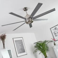 Ventilateur de plafond Aargaard Acier inoxydable, Télécommandes