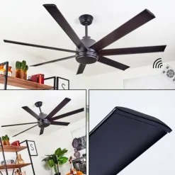 Ventilateur de plafond Aargaard Noir, Télécommandes