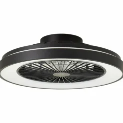 Ventilateur de plafond Brilliant Mazzaro LED Noir, 1 lumière, Télécommandes, Changeur de couleurs