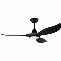 Ventilateur de plafond Eglo CIRALI 52 LED Noir, 1 lumière, Télécommandes
