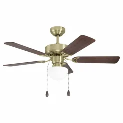 Ventilateur de plafond Eglo CADIZ Vieux laiton, 1 lumière