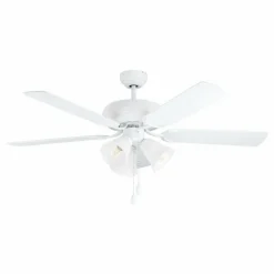 Ventilateur de plafond Eglo LAS PALMAS Blanc, 3 lumières