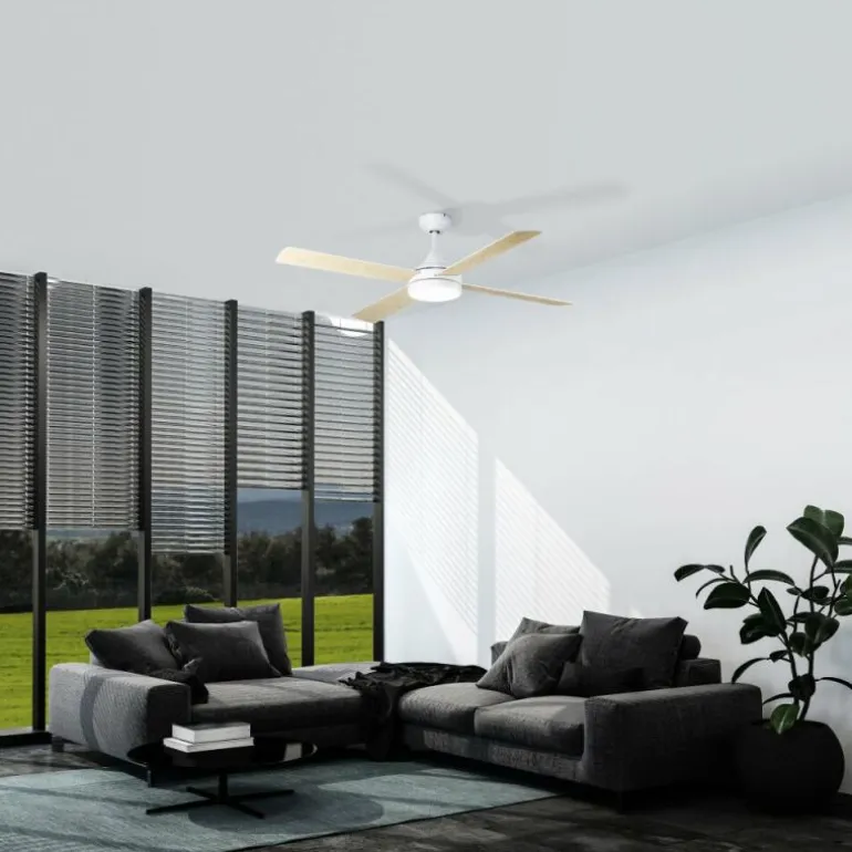 Ventilateur de plafond Eglo TRINIDAD LED Blanc, 1 lumière