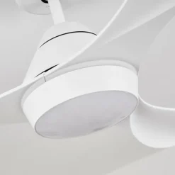 Ventilateur de plafond Follseland LED Blanc, 1 lumière, Télécommandes