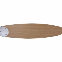 Ventilateur de plafond Globo Azura Chrome, Bois clair, Nickel mat, 1 lumière