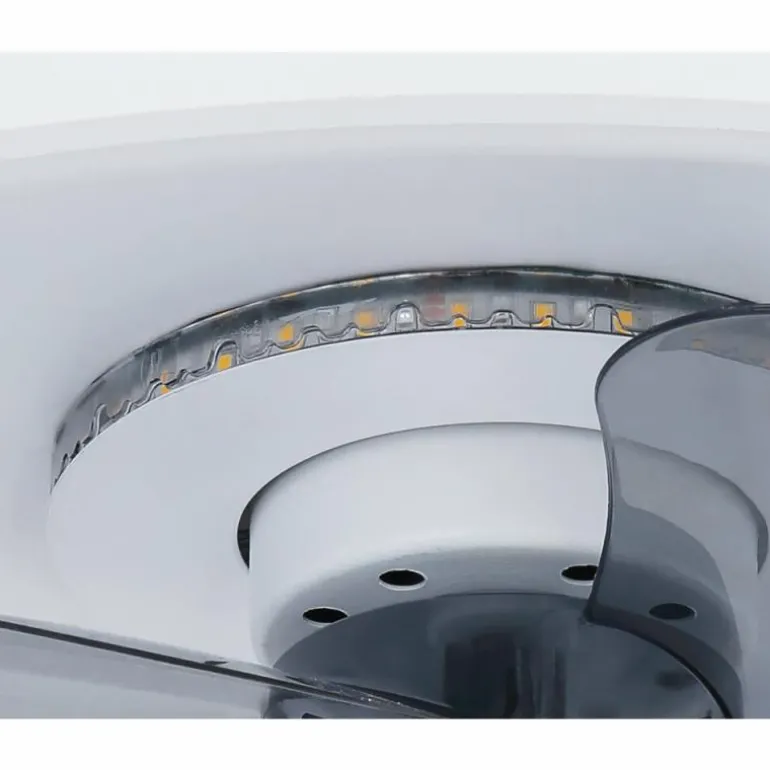 Ventilateur de plafond Globo JOEY LED Blanc, 1 lumière, Télécommandes