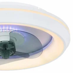 Ventilateur de plafond Globo JOEY LED Blanc, 1 lumière, Télécommandes