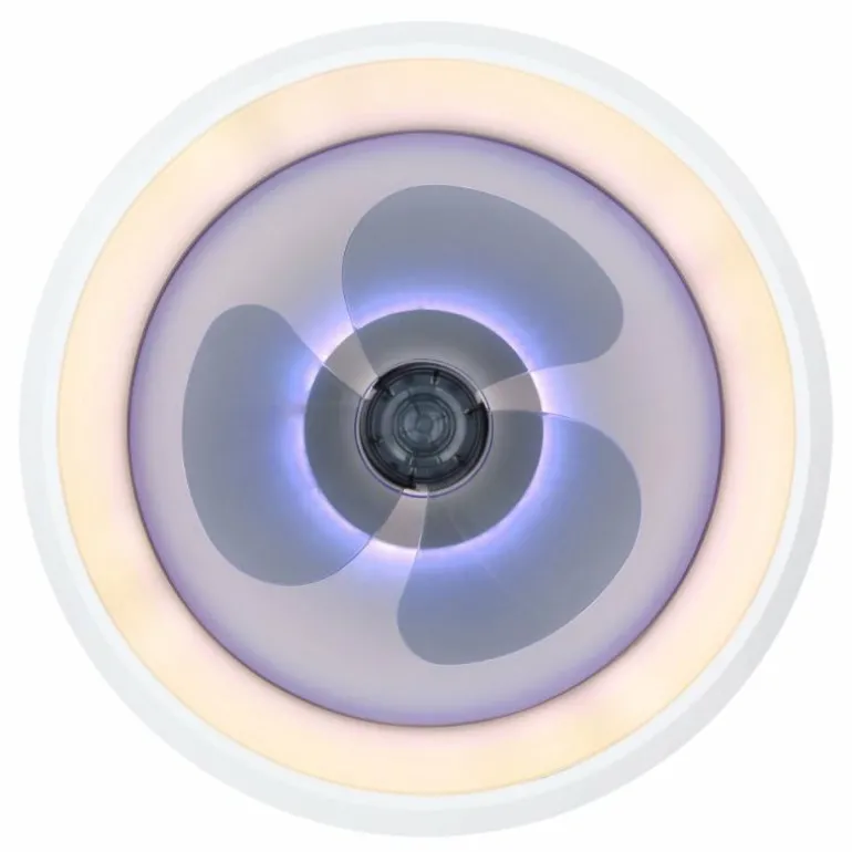 Ventilateur de plafond Globo JOEY LED Blanc, 1 lumière, Télécommandes