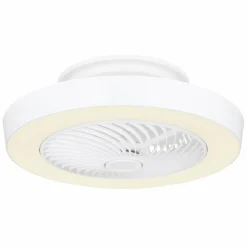 Ventilateur de plafond Globo DOMEY LED Blanc, 1 lumière, Télécommandes