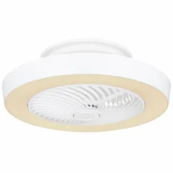 Ventilateur de plafond Globo DOMEY LED Blanc, 1 lumière, Télécommandes