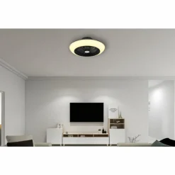 Ventilateur de plafond Globo LAFEE LED Noir, 1 lumière
