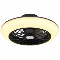 Ventilateur de plafond Globo LAFEE LED Noir, 1 lumière