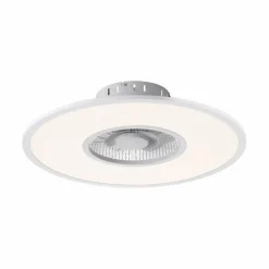 Ventilateur de plafond Leuchten Direkt FLAT-AIR LED Argenté, 1 lumière, Télécommandes