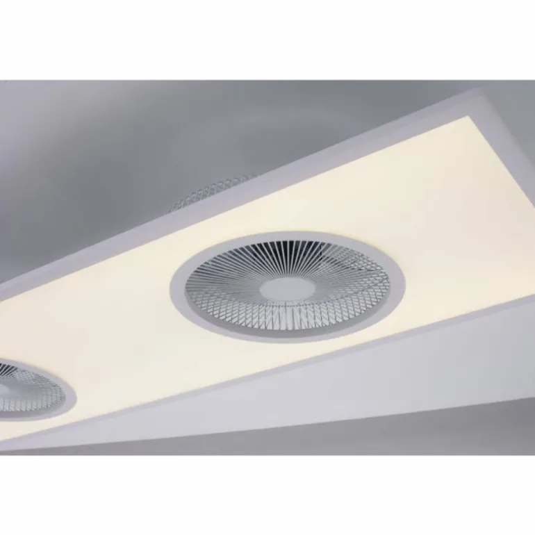 Ventilateur de plafond Leuchten Direkt FLAR-AIR LED Blanc, 1 lumière, Télécommandes