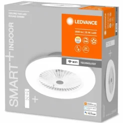 Ventilateur de plafond LEDVANCE Smart Blanc, 1 lumière, Télécommandes