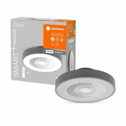 Ventilateur de plafond LEDVANCE Smart Gris, 1 lumière, Télécommandes
