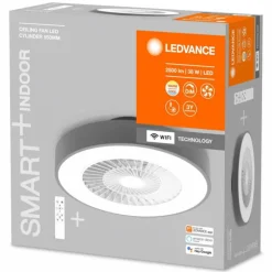Ventilateur de plafond LEDVANCE Smart Gris, 1 lumière, Télécommandes