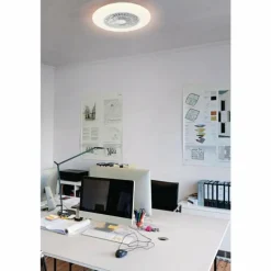 Ventilateur de plafond LEDVANCE Smart Blanc, 1 lumière, Télécommandes