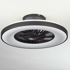 Ventilateur de plafond Qualiano LED Noir, Blanc, 1 lumière, Télécommandes