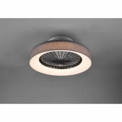 Ventilateur de plafond Reality Farsund LED Gris, 1 lumière, Télécommandes