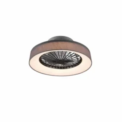 Ventilateur de plafond Reality Farsund LED Gris, 1 lumière, Télécommandes