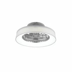 Ventilateur de plafond Reality Farsund LED Blanc, 1 lumière, Télécommandes