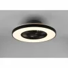 Ventilateur de plafond Reality Halmstad LED Noir, 1 lumière, Télécommandes