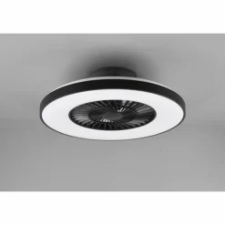 Ventilateur de plafond Reality Halmstad LED Noir, 1 lumière, Télécommandes