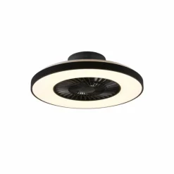 Ventilateur de plafond Reality Halmstad LED Noir, 1 lumière, Télécommandes