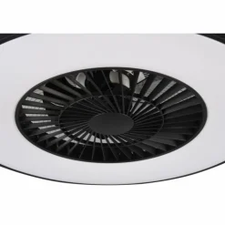 Ventilateur de plafond Reality Halmstad LED Noir, 1 lumière, Télécommandes