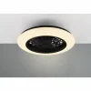Ventilateur de plafond Reality Stralsund LED Noir, 1 lumière, Télécommandes