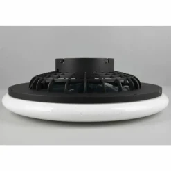 Ventilateur de plafond Reality Stralsund LED Noir, 1 lumière, Télécommandes