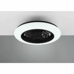 Ventilateur de plafond Reality Stralsund LED Noir, 1 lumière, Télécommandes