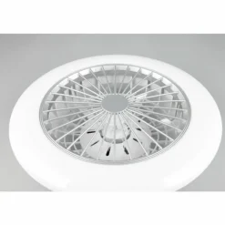 Ventilateur de plafond Reality Stralsund LED Titane, 2 lumières, Télécommandes