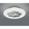 Ventilateur de plafond Reality Flaga LED Blanc, 1 lumière, Télécommandes