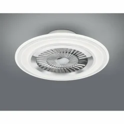 Ventilateur de plafond Reality Flaga LED Blanc, 1 lumière, Télécommandes