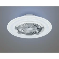 Ventilateur de plafond Reality Flaga LED Blanc, 1 lumière, Télécommandes
